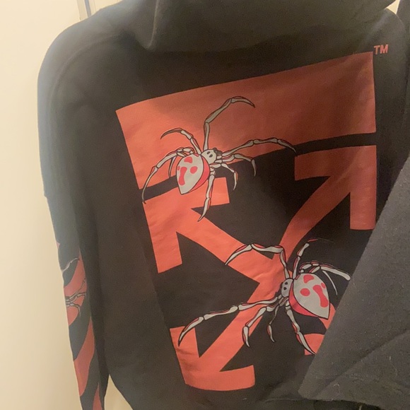 OFF-WHITE Spider Hoodie Black & Red - Picture 2 of 4
